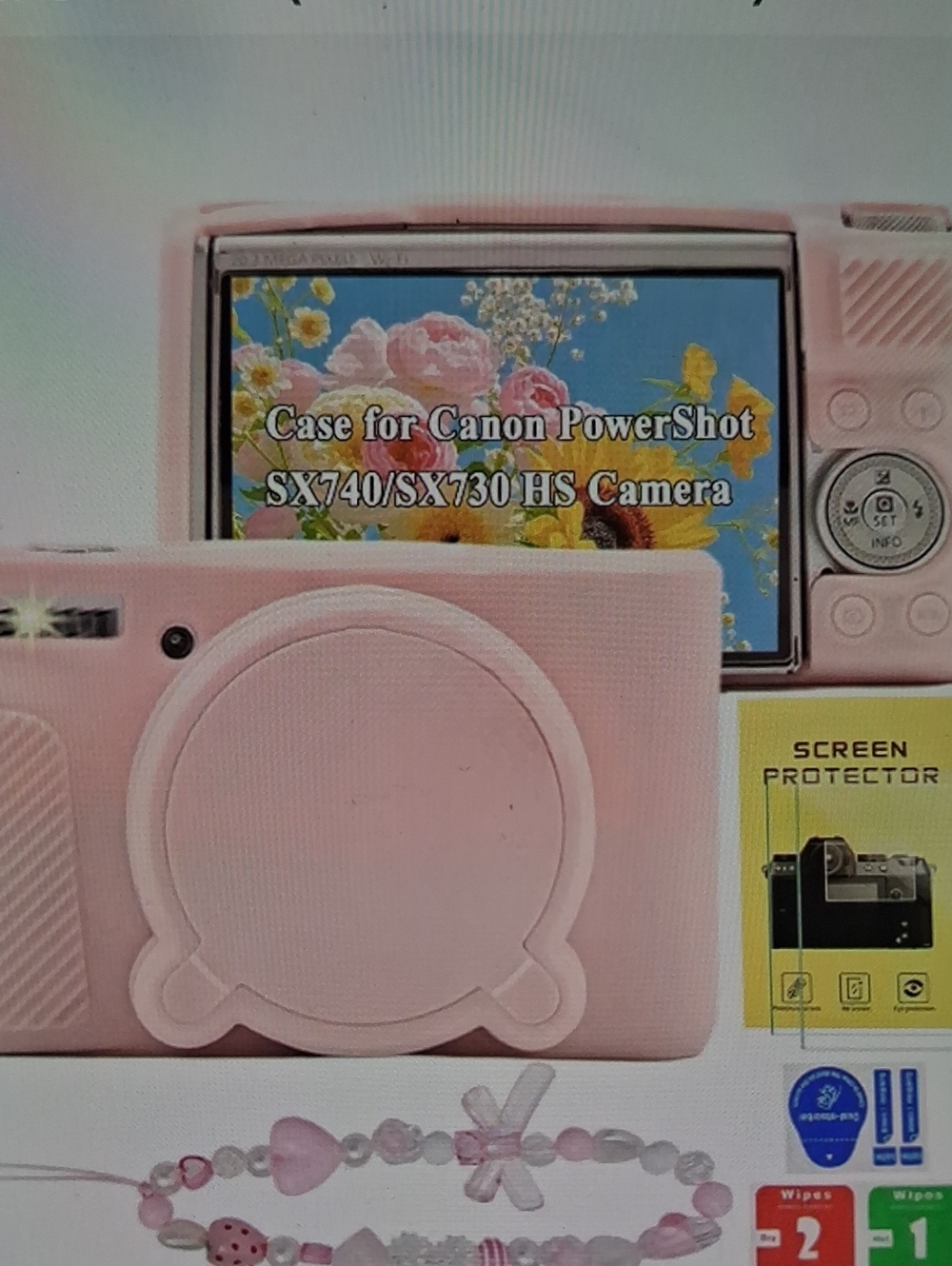 Canon Pink Silicone Protective Case for PowerShot SX740/SX730